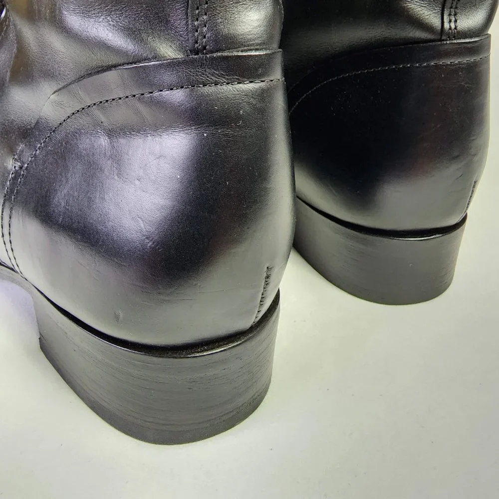 Buttero B1101 Black Leather Ankle Boots Made in Italy 41.5 - Picture 9 of 15